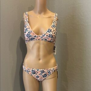 NWT Eidon 2-piece Floral Bikini L